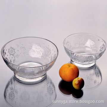 Tempered Glass Bowl, Avaialble in Two Sizes, with 878.5mL Big Capacity